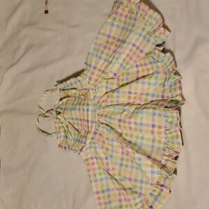 Lu & Ro Baby Girl Plaid Dress in Multicolor - NWT